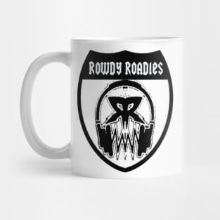 rowdy headphones white Mug